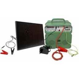 Gemi Elettronica Eletrificador com painel solar 12v/220v dupla alimentação até 5 km para cerca elétrica e vedação elétrica, autonomia reforçada gemi