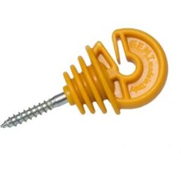 Gemi Elettronica Isoladores de anel rosca madeira 100 peças para cerca elétrica e vedação elétrica para cavalos bovinos javalis, alta resistência gemi