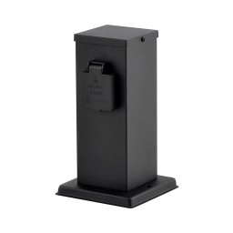 Coluna exterior 2x tomada SCHUKO 230V antracite IP44