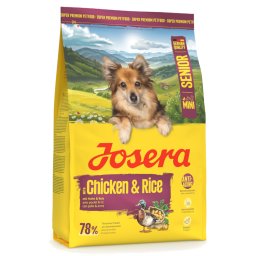 3kg Mini Senior frango e arroz Josera alimento seco para cães
