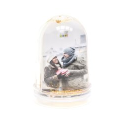 GLOBO DE NEVE 11X8Cm RESINA TRANSPARENTE REF. S66FA7