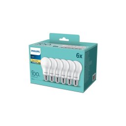 CONJUNTO 6xLâmpada LED Philips A60 E27/13W/230V 2700K