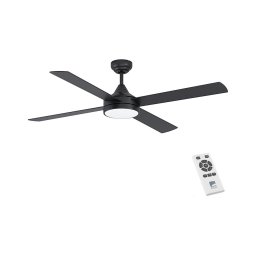 Eglo 35085 - Ventoinha de teto LED com regulação TRINIDAD LED/20W/230V + CR preta