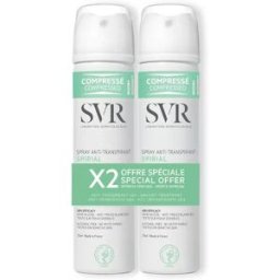 SVR Spirial Spray Desodorizante Antitranspirante Intensivo 2x75ml