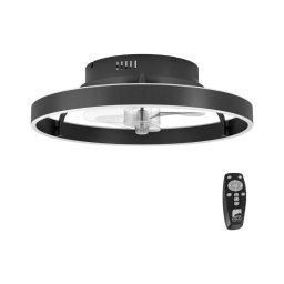 Eglo 35098 - Ventilador de teto LED dimável MARINELLA LED/35,6W/230V preto+DO