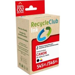 Recycleclub Tinteiro Canon PG-545XL CL-546XL - 2 Uni.