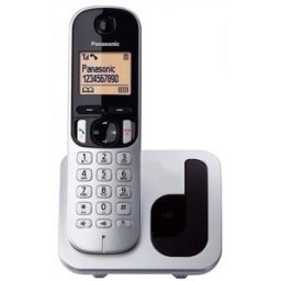 TELEFONE SEM FIOS PANASONIC TGC210 PRETO/CINZA