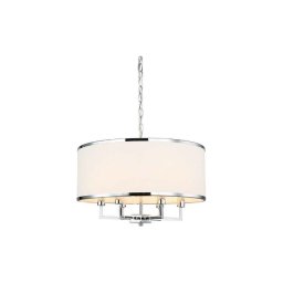 Open Design OR80216 - Lustre suspenso por corrente CASA 6xE14/15W/230V creme/cromado brilhante