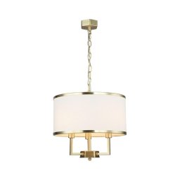 Open Design OR80223 - Lustre em corrente CASA 3xE14/12W/230V creme/latão