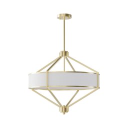 Open Design OR85839 - Candeeiro de tecto com haste ZUNDO 4xE27/15W/230V latão/branco