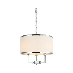 Open Design OR80209 - Lustre com corrente CASA 3xE14/12W/230V creme/cromado brilhante