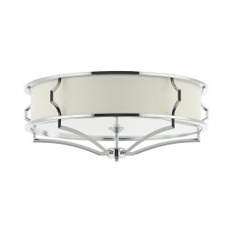 Open Design OR84429 - Candeeiro de teto STESSO 6x E27 / 12 W / 230 V, Ø 85 cm, cromado/branco