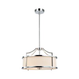 Open Design OR80865- Lustre em haste STANZA 3xE27/15W/230V Ø 42 cm l. cromado/branco