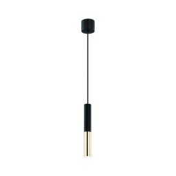 Open Design OR80810 - Lustre em cabo SLIMI 1xG9/3,5W/230V preto/dourado
