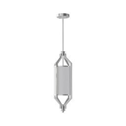 Open Design OR85853 - Lustre de haste ZUNDO 1xE27/15W/230V cromo mate/branco