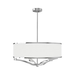 Open Design OR84801 - Lustre em haste GERDO 4xE27/12W/230V cromado brilhante/branco