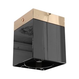 Open Design OR86300 - Spot CUBO 1xG9/8W/230V preto/ouro rosé