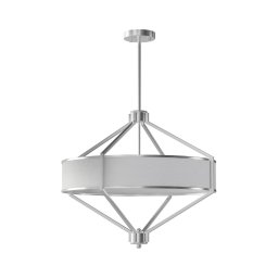 Open Design OR85822 - Lustre de haste ZUNDO 4xE27/15W/230V cromado fosco/branco