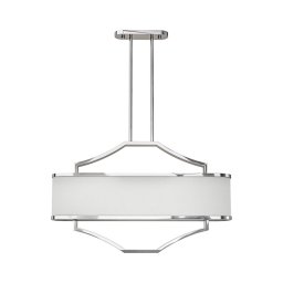 Open Design OR84849 - Lustre em haste GERDO OVALE 6xE14/12W/230V cromado brilhante/branco