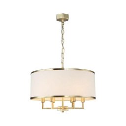 Open Design OR80230 - Lustre CASA com corrente, 6x E14/15W/230V, creme/latão