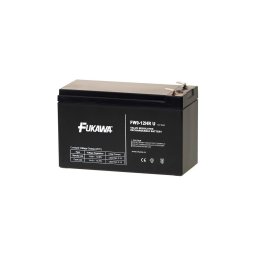 FUKAWA FW 9-12 HR - Bateria de chumbo-ácido 12 V/9 Ah com terminais Faston 6,3 mm