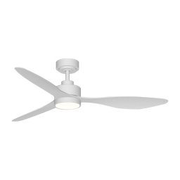 Aigostar-Ventoinha de teto LED com regulação LED/20W/230V 2700-6500K 132cm + CR branco