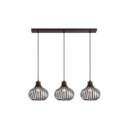 Globo 333703116X - Candeeiro suspenso MATEO 3xE27/40W/230V