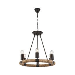 GLOBO 69029-6 - Candelabro numa corrente ULLEU 6xE27/40W/230V