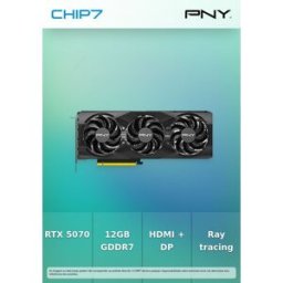 Placa Gráfica PNY NVIDIA GeForce RTX 5070 12GB "Blackwell" Triple Fan GDDR7 DLSS4