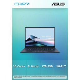 Portátil ASUS - Intel Core Ultra 9 285H / 32GB DDR5 / 1TB SSD / 14" OLED / 3K / 120Hz / WI-FI 7 / Windows 11 Home - Zenbook 14 UX3405CA-U93BOHDAB1