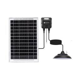 Aigostar - Lustre solar LED, 70W, 12V, 6000 mAh, 6500K, Ø 23,5 cm
