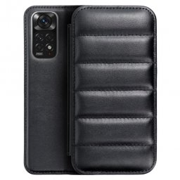 Capa Xiaomi Redmi Note 11 Pro, Xiaomi Redmi Note 11 Pro 5G Flip Book PUFFER Preto