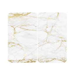 WENKO 53901100 - Tampa para fogão 30x52 cm branco/cinza/transparente