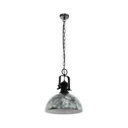 Eglo 79415 - Lustre suspenso por corrente SADDINGTON 1xE27/60W/230V cinzento