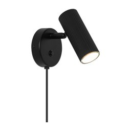 Nordlux - Aplique de parede orientável VICO 1xGU10/5W/230V preto