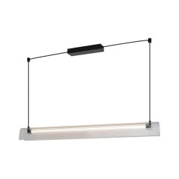 Nordlux - Lustre pendente LED dimerizável em cabo de suspensão ALIANI LED/20W/230V 3000K preto/transparente