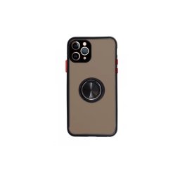 Capa Xiaomi Pocophone X4 GT Smoked com Anel Iman Silicone Preto