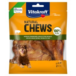 44g Natural Chews Orelhas de porco naturais Vitakraft snacks para cães