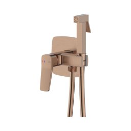 KFA Armatura 4529-512-34-Misturador para bidé com ducha manual para instalação encastrada MALAGA ouro rosé