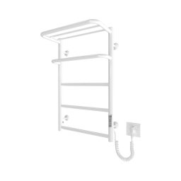Radiador toalheiro em escada para casa de banho HOTEL 75W/230V 66x42 cm inox/branco direito