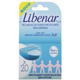 Libenar Soft Filtros Protectores para Aspirador Nasal 20 unidades