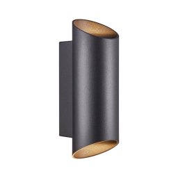 Nordlux - Iluminação de parede exterior NICO 2xGU10/35W/230V IP54 preto