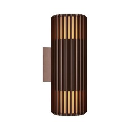 Nordlux - Iluminação de parede exterior ALUDRA 2xE27/15W/230V IP54 castanho