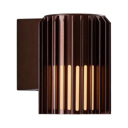 Nordlux - Iluminação de parede exterior ALUDRA 1xE27/15W/230V castanho