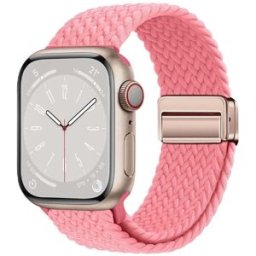 iS Bracelete Entrançada para Apple Watch 38 42mm (2024) Rosa