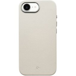 iS Capa em Pele Magsafe Branco iPhone 16e