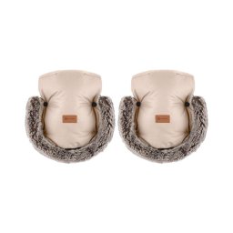 PETITE&MARS - Luvas para carrinho de passeio FURRY Rosa Petal