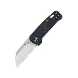 QSP Faca Penguin Mini 14C28N, CF overlay G10 Azul QS130XS-D1