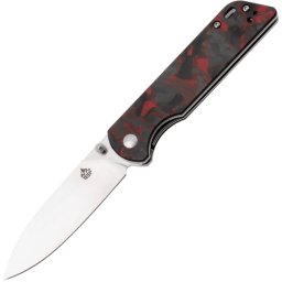 QPS Parrot V2 D2, satin,,Cabo: CF vermelho triturado sobre G10 QS102-I