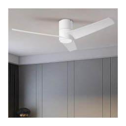 ZEVENTI - Ventilador de teto LED BARROSA LED/18W/230V Wi-Fi Tuya branco + comando remoto